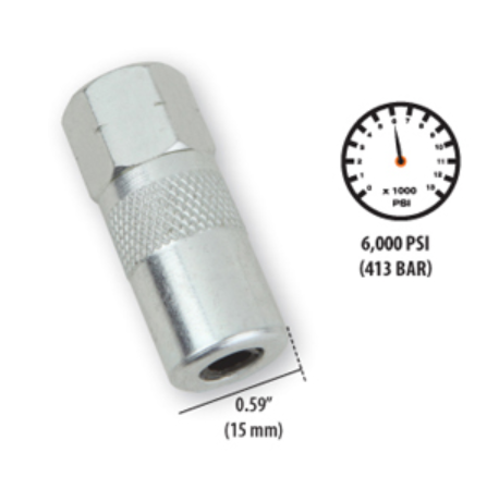 Groz 15mm 4 Jaw Hydraulic Grease Coupler