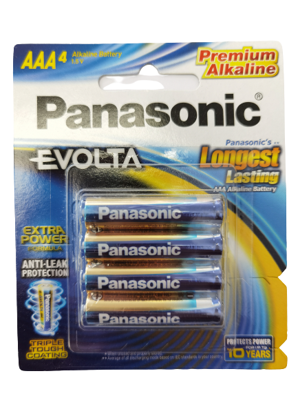Panasonic Evolta AAA Batteries 4 Pack