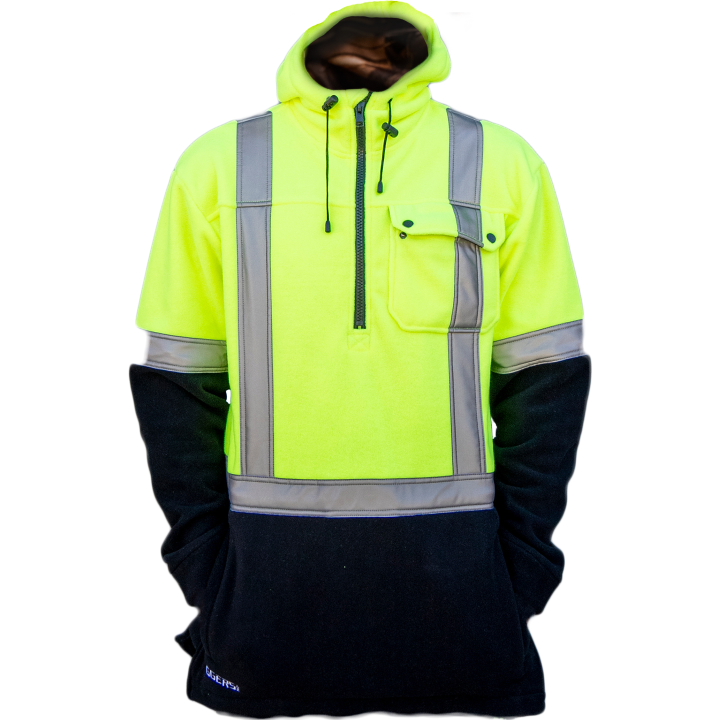 TLS Fleece Anorak Hi-Vis - Image 3