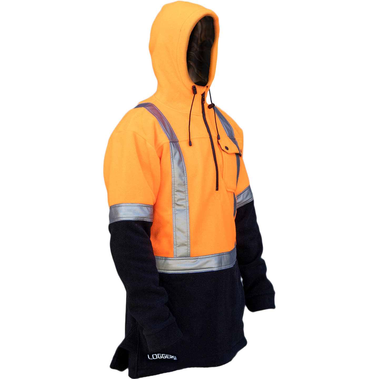 TLS Fleece Anorak Hi-Vis - Image 4