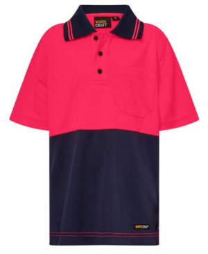 Workcraft Kids Short Sleeve Micromesh Polo